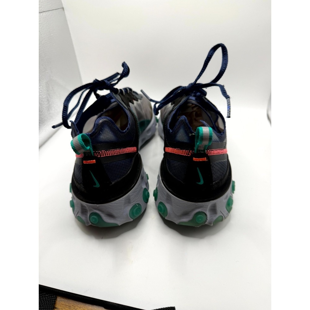 Nike React Element 87 Men 10.5 Sneaker Neptune Green Black Running Athletic Shoe - Picture 4 of 10